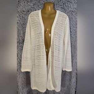 YITTY Lace Open-Front Sweater